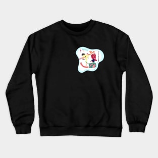 Samurai Crazy JapBushkas Comic Meme By Abby Anime(c) Crewneck Sweatshirt